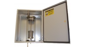 Semi-automatic washing device protective cabinet