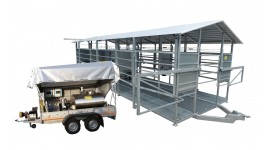 Mobile milking parlour system for up to 50 cows